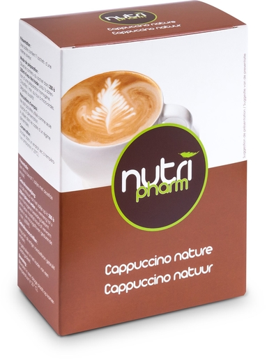 Nutripharm Cappuccino Natuur 7 zakjes | Eiwitdiëten