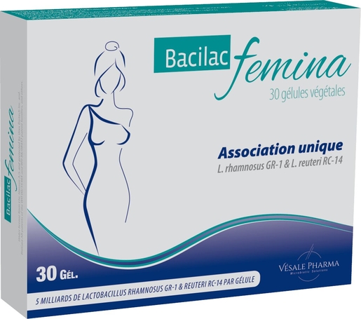 Bacilac Femina 30 Capsules | Probiotiques - Prébiotiques