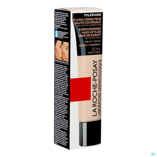 La Roche Posay Toleriane sterk dekkende vloeibare concealer N8 30 ml | Teint - Make-up