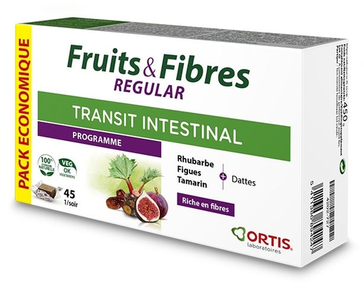 Ortis Fruits &amp; Fibres Regular Ecopack 45 Cubes | Nos Best-sellers