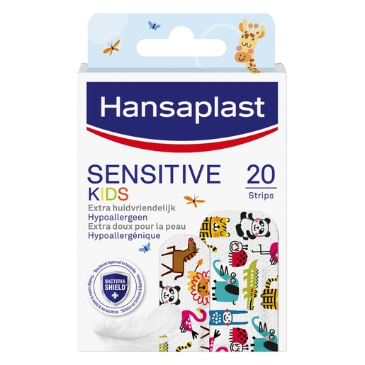 Hansaplast Sensitive Kids 20 Pleisters | Snijwonden - Builen - Wondjes