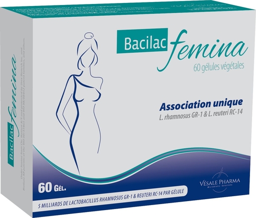 Bacilac Femina 60 Capsules | Probiotiques - Prébiotiques