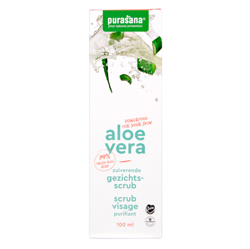 Purasana Aloe Vera Zuiverende Gezichtspeeling 100 ml | Scrubs - Peeling