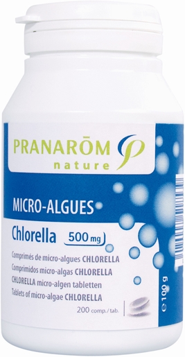 Pranarôm Chlorella 500mg 200 Tabletten | Conditie - Tonus