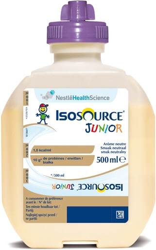 Isosource Junior 500ml | Nutrition médicale