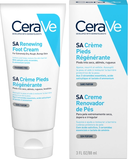 CeraVe SA Regenererende Voeten Crème 88ml | Droge voeten