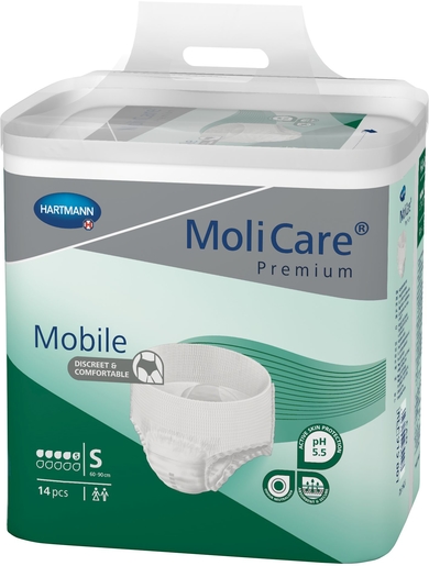 MoliCare Premium Mobile 5 Drops 14 Slips Maat Small | Verbanden - Slips - Broekjes