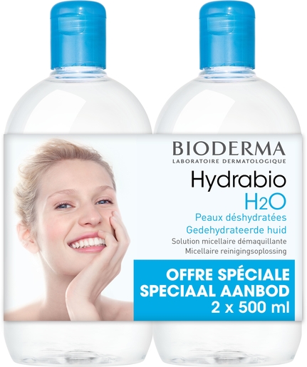 Bioderma Hydrabio H2O Micellaire Oplossing Duopack 2x500ml (speciale prijs) | Make-upremovers - Reiniging