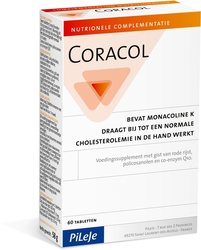 Coracol (ex Cardiocosanol) 30 Comprimés | Cholestérol