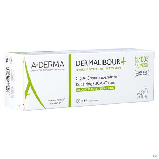 A-Derma Dermalibour+ CICA Zuiverende Herstellende Crème 100 ml | Huidirritaties