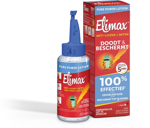 Elimax Pure Power Luizenshampoo Elimineert &amp; Beschermt 200 ml | Luizen