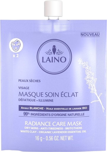 Laino Masque Visage Soin Eclat 16gr | Masque