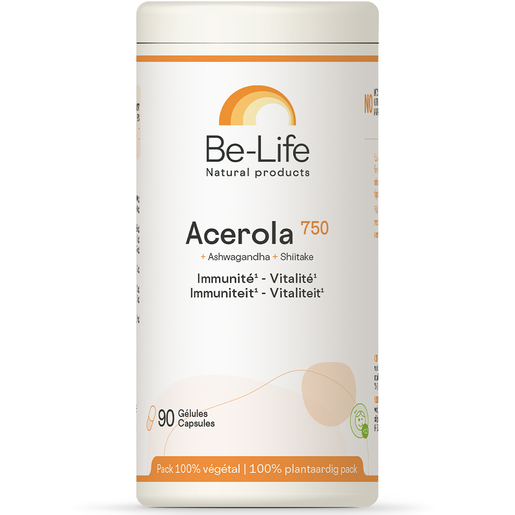 Be Life Acerola 750 90 Gélules | Défenses naturelles - Immunité