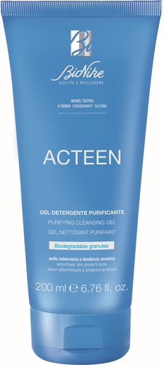 BioNike Acteen Gel Nettoyant Purifiant 200ml | Acné - Imperfections