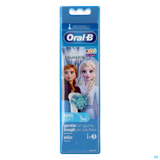 Oral-B Kids Brossettes de Rechange Frozen Ultra Soft 3 Pièces | Brosse à dent