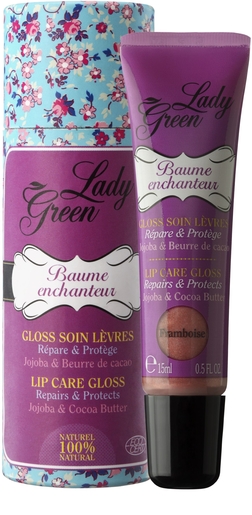 Lady Green Baume Enchanteur Gloss Framboos 15ml | Lippen