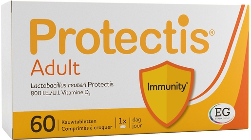 Protectis Adult 60 Kauwtabletten | Natuurlijk afweersysteem - Immuniteit
