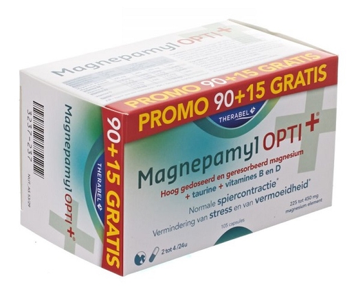 Magnepamyl OPTI+ 90 Gelules (+15 Gratis) | Stress - Ontspanning