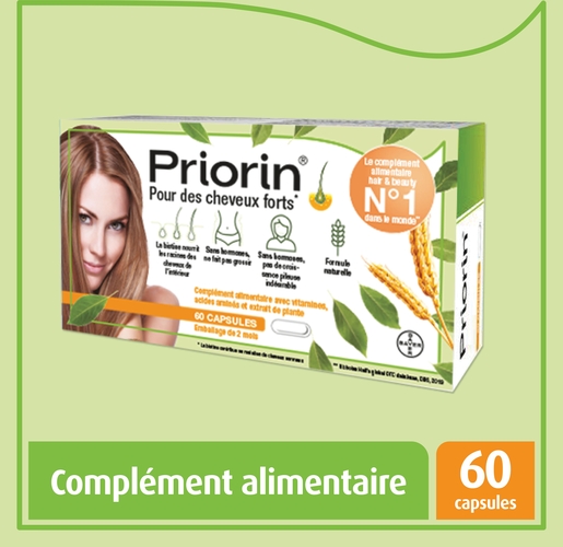 Priorin 60 Capsules | Vitamines - Chute de cheveux - Ongles cassants