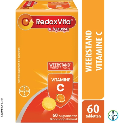 RedoxVita 60 Zuigtabletten (Sinaasappel) | Natuurlijk afweersysteem - Immuniteit