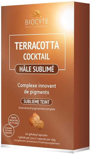 Biocyte Terracotta Cocktail Gesublimeerde Teint 30 Tabletten | Vitaminen D