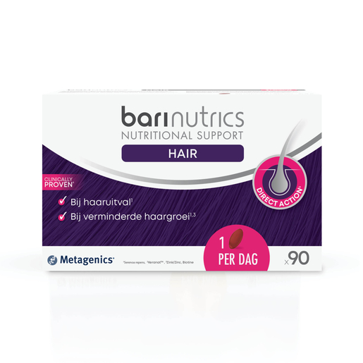 Barinutrics Haar 90 Capsules | Haaruitval