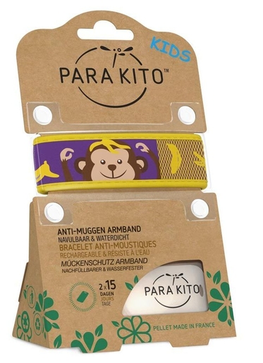 Para&#039;Kito Bracelet Kids Monkey | Anti-moustiques - Insectes - Répulsifs 