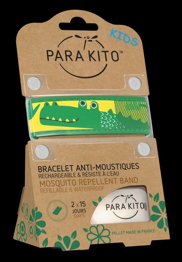 Para&#039;Kito Armband Kids Crocodile | Antimuggen - Insecten - Insectenwerend middel 