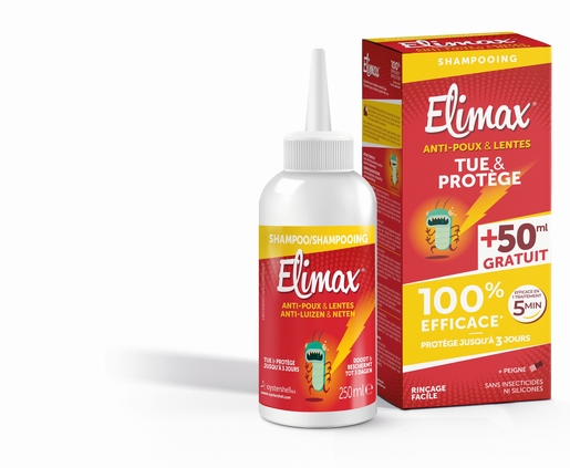 Elimax Luizenshampoo 250 ml (met 50 ml gratis) | Antiluizen