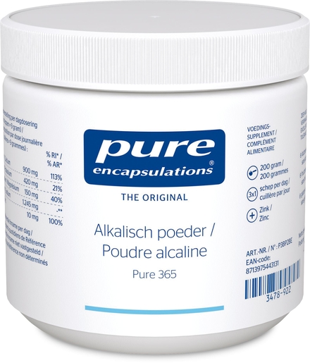 Alkalishe Poeder Pure 365 200g | Zink