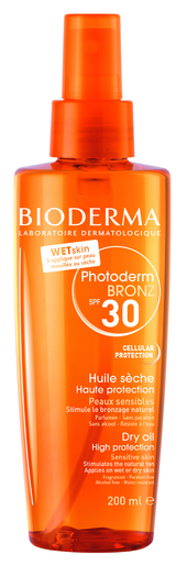Bioderma Photoderm BRONZ IP30 Droge Olie Spray 200ml | Zonnebescherming