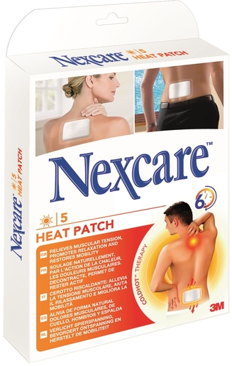 NexCare 3M ColdHot Heat Patch 5 Pieces | Thérapie Chaud Froid