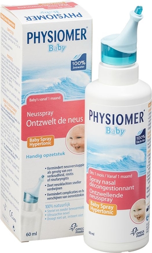 Physiomer Baby Spray Nasal Décongestionnant 60ml | Nettoyage du nez