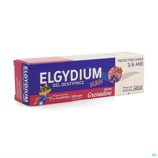 Elgydium Kids Tandpasta Grenadine Tube 50ml | Tandpasta's - Tandhygiëne