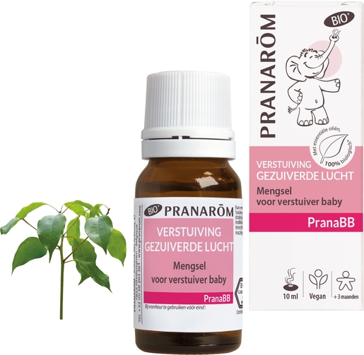 PranaBB Zuiverende Mix Verstuiving Baby 10 ml | Hoest - Verkoudheid