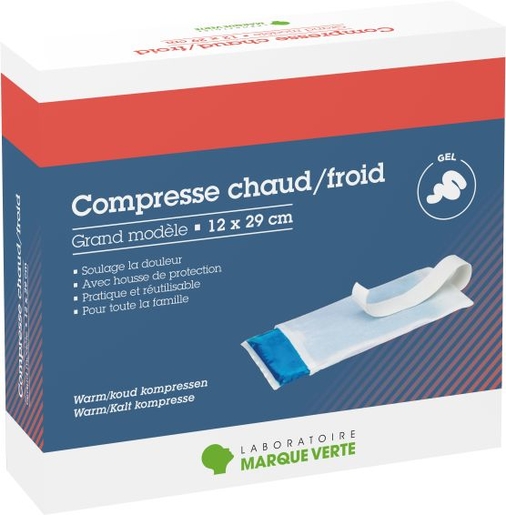 Marque Verte Compresse Chaud-Froid 12x29cm | Thérapie Chaud Froid