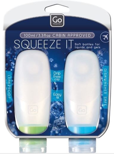 Go Travel Squeezy Bottles 2x100 ml | Beauty to Go