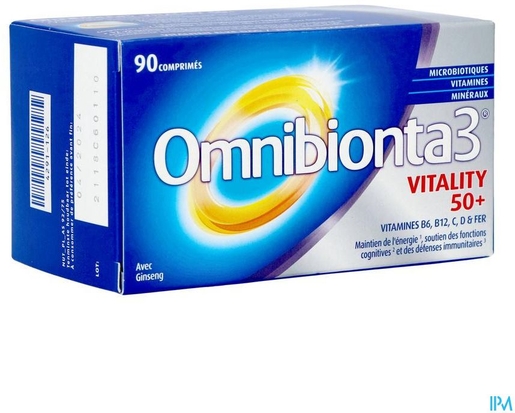 Omnibionta-3 Vitalité 50+ 90 Comprimés | Vitalité & équilibre