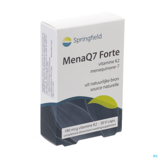 Menaq7 Vit K2 Forte Springfield Pot Caps 30 | Vitamine K