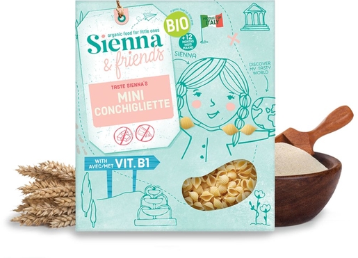 Sienna &amp; Friends Mini Conchigliette + 12 Maanden 300 g | Voeding