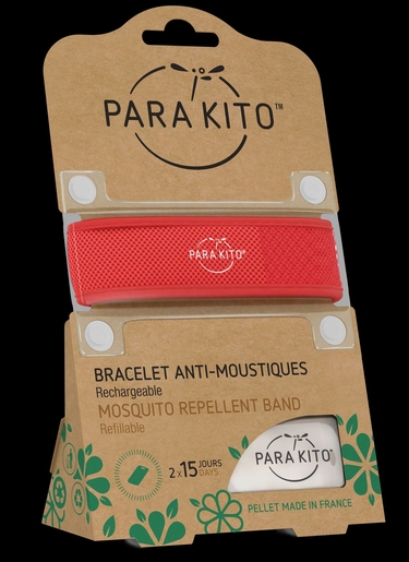 Para&#039;Kito Armband Rood | Antimuggen - Insecten - Insectenwerend middel 