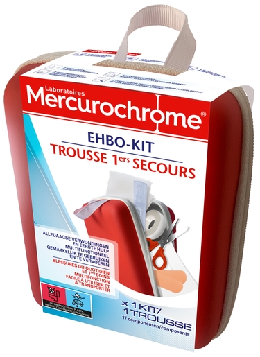 Mercurochrome EHBO-Kit 17 producten | EHBO-koffers