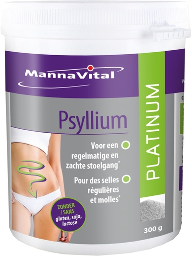 Mannavital Psyllium Platinum Poudre 300g | Cholestérol