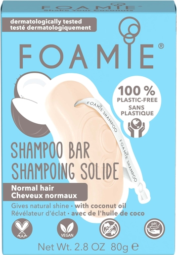 Foamie Vaste Shampoo Kokosnoot 80 g | Shampoo