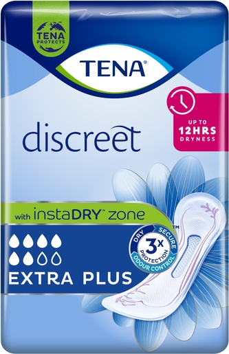 TENA Discreet Extra | Protection absorbante - 16 pièces | Incontinence