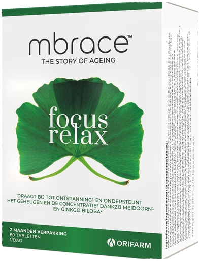 Mbrace Focus &amp; Relax 60 Capsules | Geheugen - Concentratie