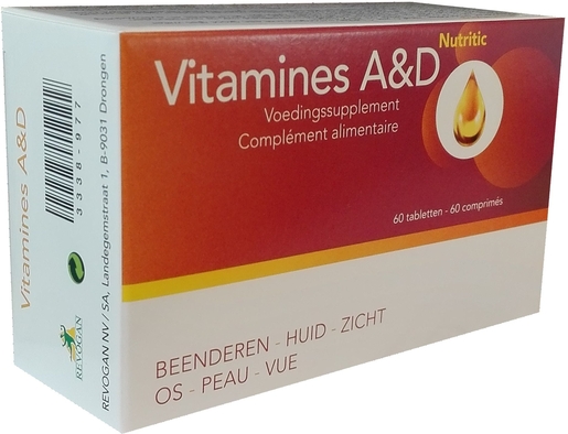 Vitamines A&amp;D Nutritic 60 Comprimés | Vitamines D