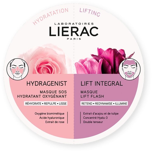 Lierac Masker Duo Hydragenist + Lift Integral 2 x 6 ml | Maskers
