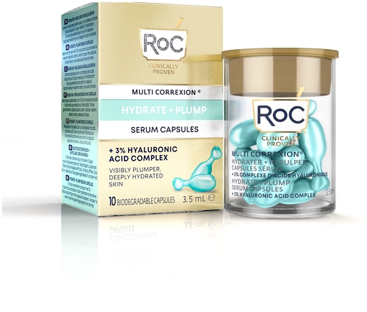 Roc Multi Correxion Hydraterend Opvullend Serum 10 Capsules | Hydratatie - Voeding