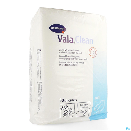 Valaclean Soft 50 Gants de Toilette (Ref 9922424) | Soins et hygiène